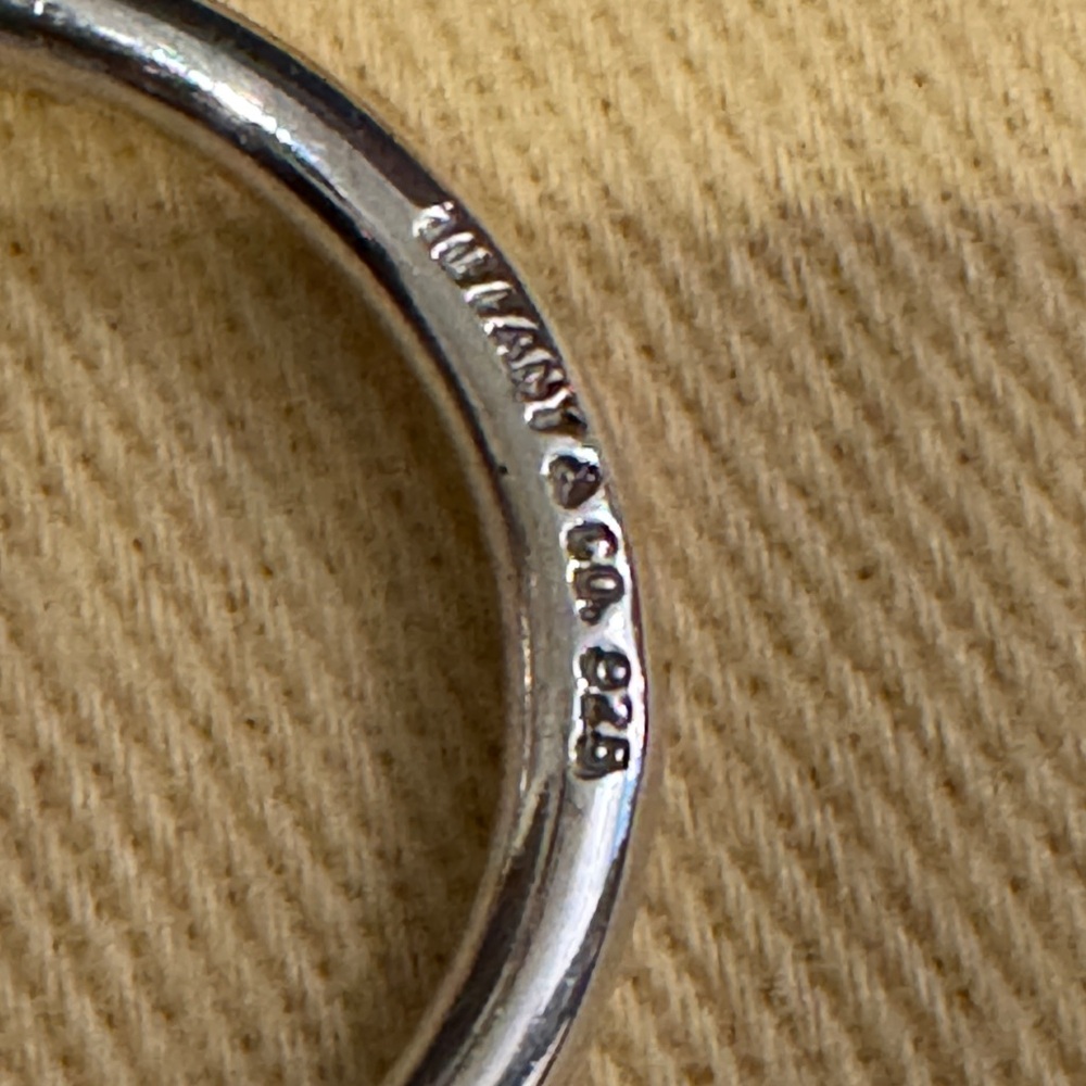 Tiffany & Co. Silver Round Charm Keychain RTT (return to) Vintage Retired - Picture 3 of 11